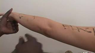 Shayna Knight-obciąganie czarnej lachy