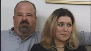 Dziwkę jebie facet a mąż na to patrzy