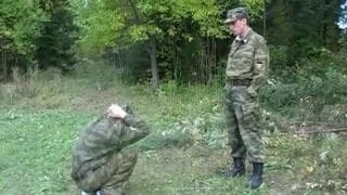 Dwaj żołnierze-geje rżną się w lesie