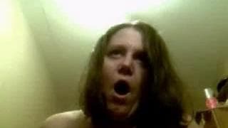 Dojrzała kobieta - grube dildo w dupie