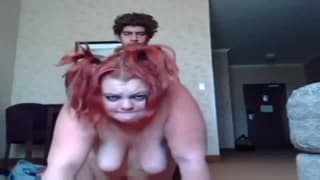 Ruda BBW ostro wypierdolona od tyłu!