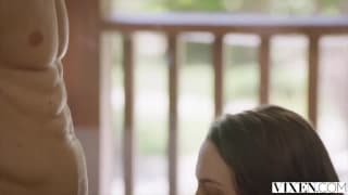 Agent nieruchomości Lily Love i klient Jean Val Jean