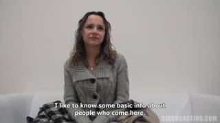 Gorąca Czeszka obciąga na castingu w pov