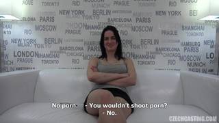 Czeska amatorka świetna na castingu