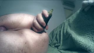 Wypierdoli swoją dupę pięcioma dildo!