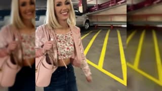 Sky Pierce rżnie się z producentem na parkingu