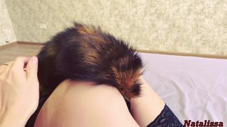 Młoda Natalissa, jej dildo w dupie i kutas od tyłu