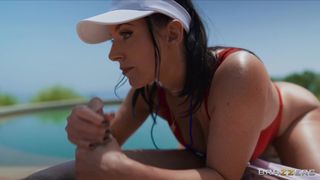 Scott marzący o busty Angela White dającej mu mokrego lodzika